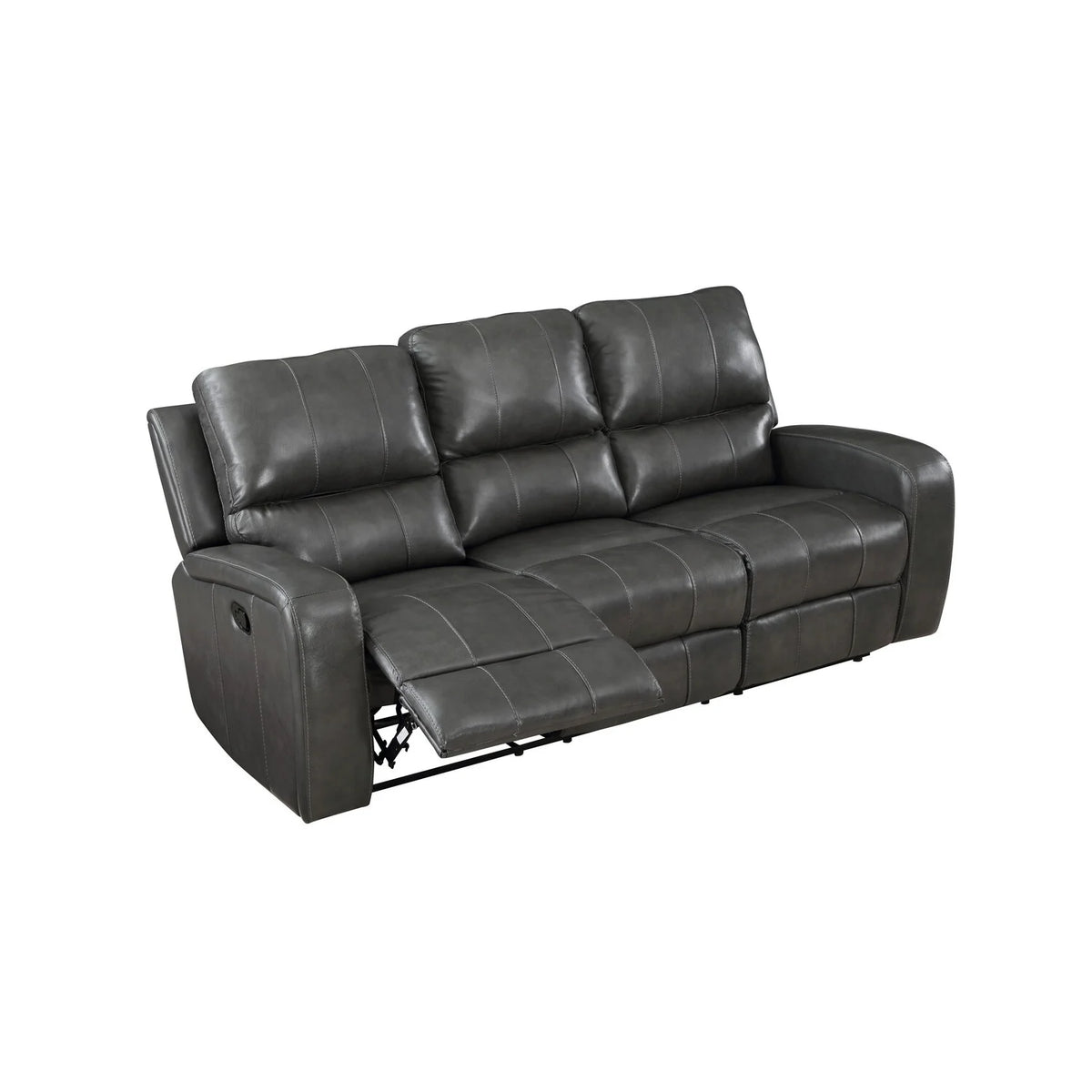 82 Inch Genuine Leather Recliner Sofa F9856