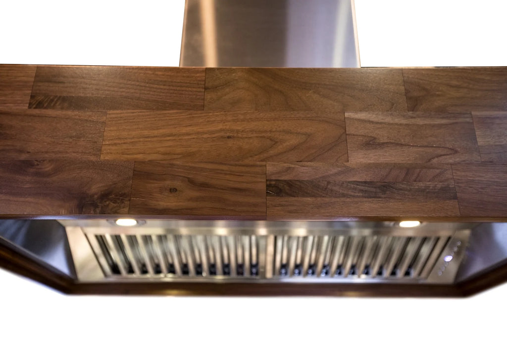 42 in. 1200 CFM Wooden Island Mount Range Hood H46700