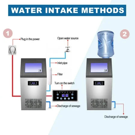 Commercial Ice Maker Machine 36 Ice Cube 130lb/24h X4472