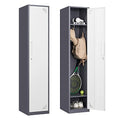 4 Door Steel Locker Cabinet with Lock and Keys S354379