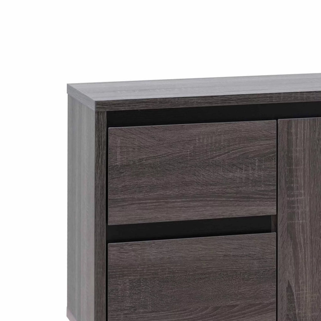 60 Inch Gray TV Media Console with 2 Drawers and 1 Cabinet R635