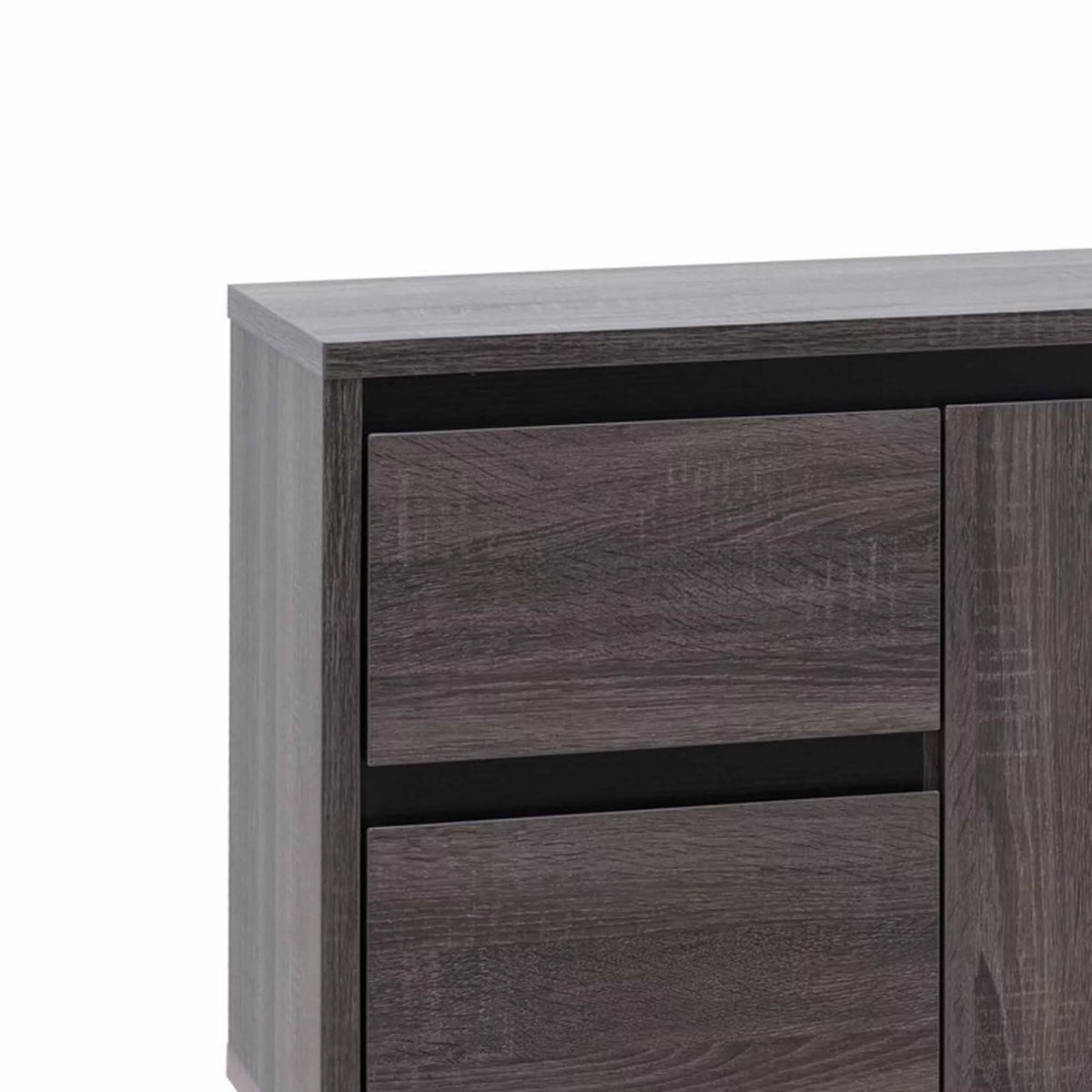 60 Inch Gray TV Media Console with 2 Drawers and 1 Cabinet R635