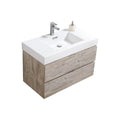 36 in. Wall Mount Wood Bathroom Vanity T55726