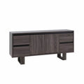 60 Inch Gray TV Media Console with 2 Drawers and 1 Cabinet R635