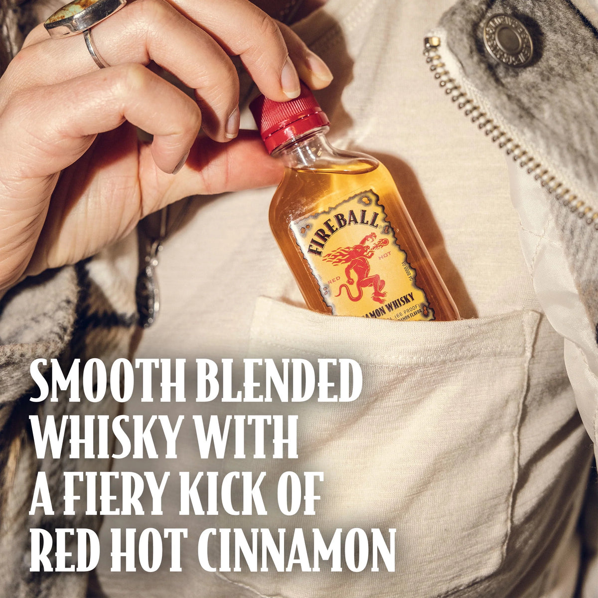 Cinnamon Whiskey 1.75L Glass Bottle O61891
