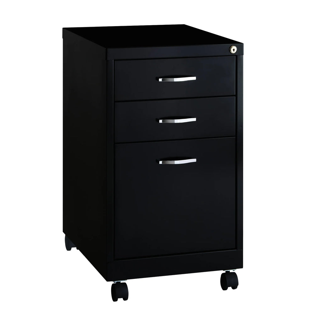 Black 3-Drawer Mobile File Cabinet U2223