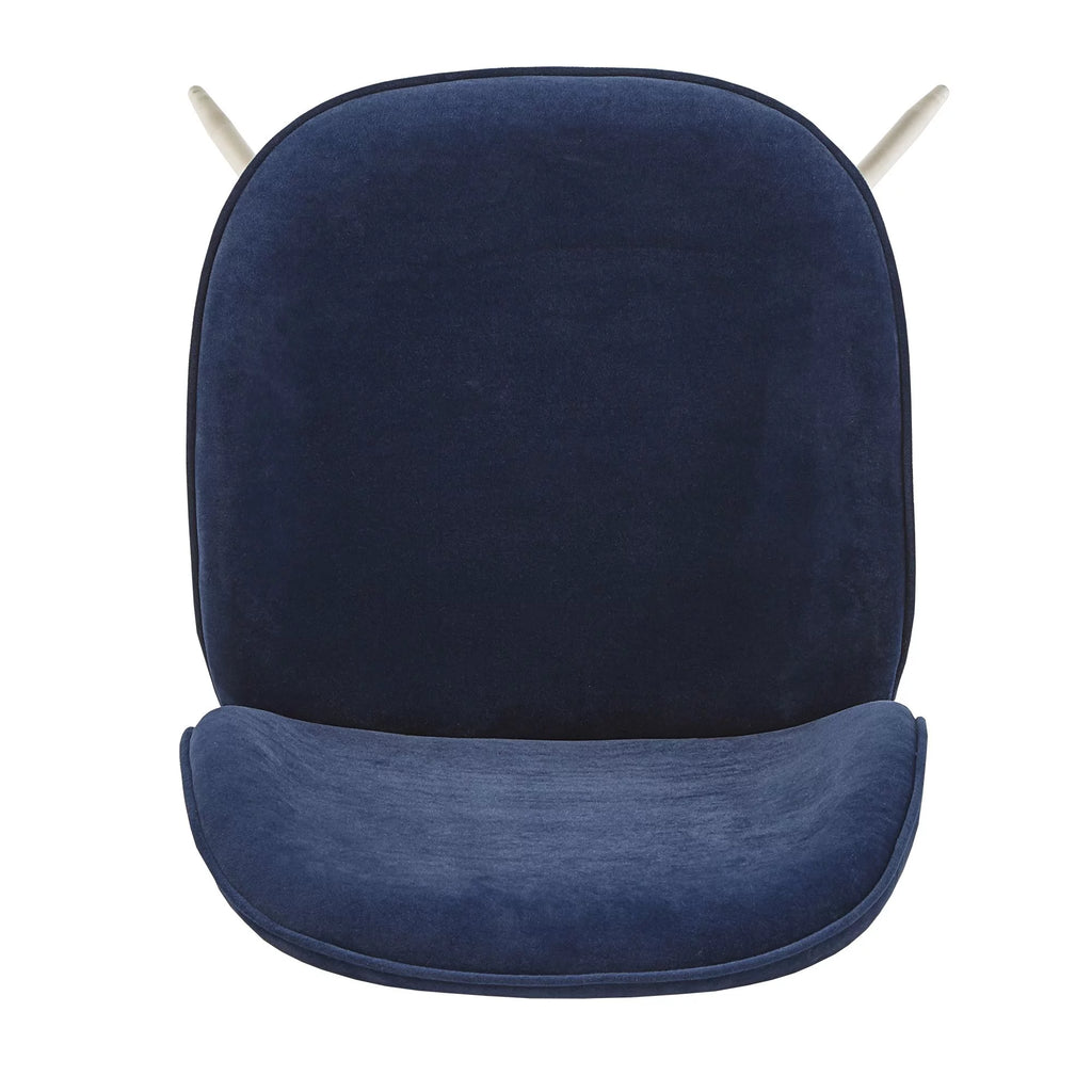 Blue Velvet Upholstered Dining Chair Set of 2 H33446