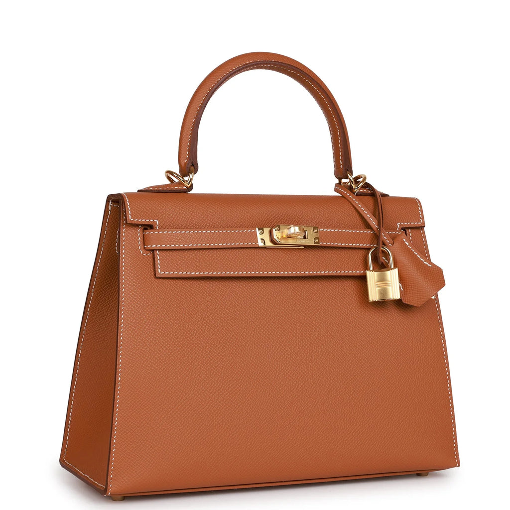 Gold Epsom Leather Handbag R8637